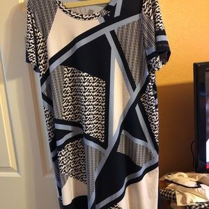 Avenue blue patterned dress